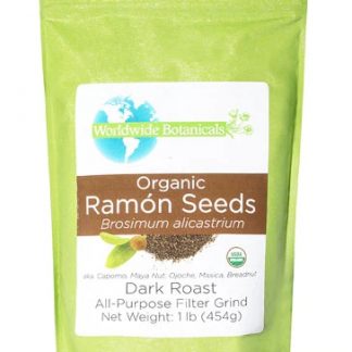 WorldWide Botanicals Organic Ramon Seeds Filter Grind Dark Roast -- 1 lb