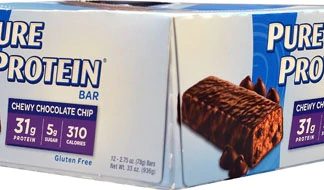 Worldwide Sports Nutrition Pure Protein Bar Chewy Chocolate Chip -- 12 Bars
