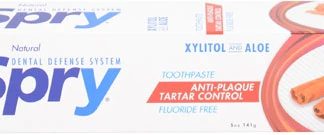 Xlear Xylitol Toothpaste Fluoride-Free Anti-Plaque and Tartar Control Natural Cinnamon -- 5 oz