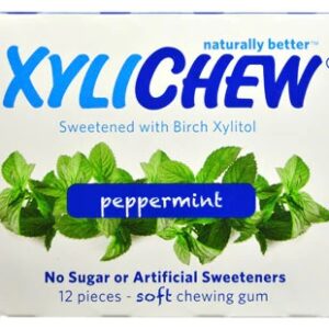 XyliChew Sugar Free Chewing Gum Peppermint -- 12 Pieces