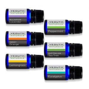 Yeouth Pure Essential Oil Starter Aromatherapy Set of 6 -- 0.34 fl oz Each