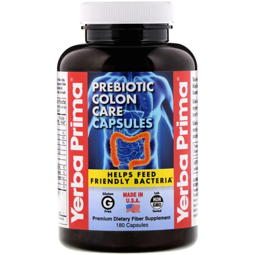 Yerba Prima Prebiotic Colon Care -- 180 Capsules