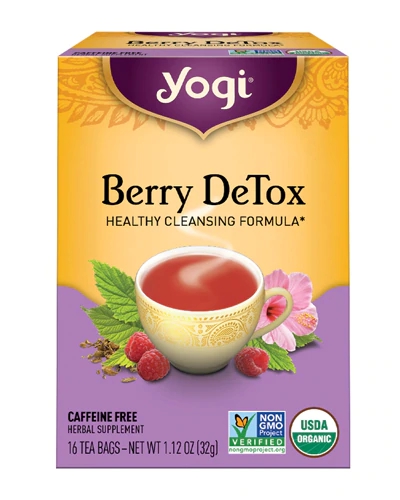 Yogi DeTox Healthy Cleansing Formula Berry -- 16 Tea Bags
