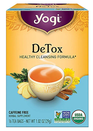 Yogi Detox Herbal Tea Caffeine Free Original -- 16 Tea Bags