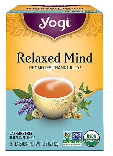 Yogi Relaxed Mind Herbal Tea Caffeine Free -- 16 Tea Bags