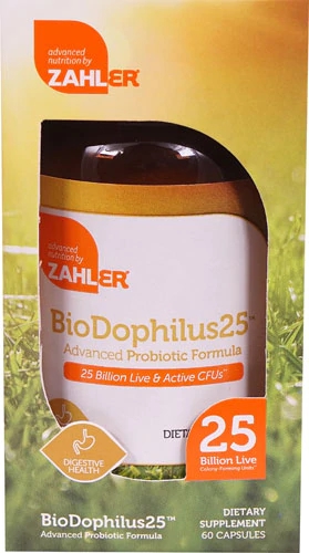 Zahler BioDophilus25™ -- 25 billion CFU - 60 Capsules