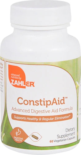 Zahler ConstipAid™ -- 60 Vegetarian Capsules