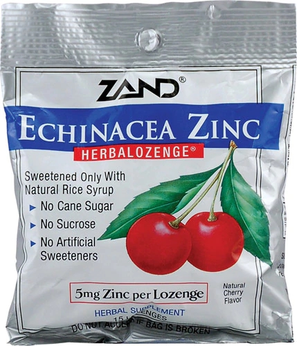 Zand HerbaLozenge® Echinacea Zinc Natural Cherry -- 15 Lozenges