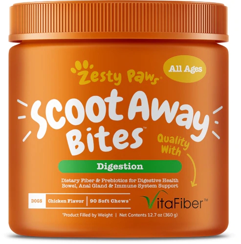 Zesty Paw Scoot Away Bites For Dogs Chicken -- 90 Bites