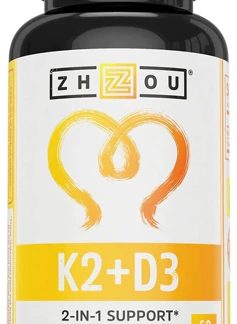 Zhou K2 plus D3 -- 60 Vegan Gummies