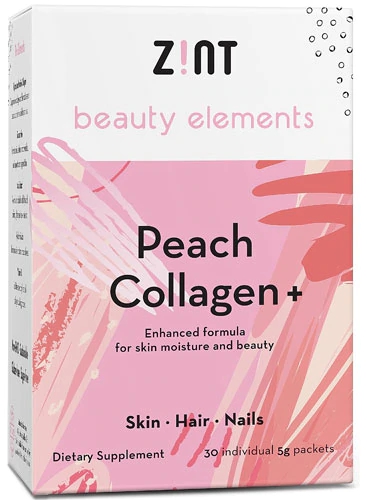 Zint Beauty Elements Collagen + Enhanced Formula Peach -- 30 Packets