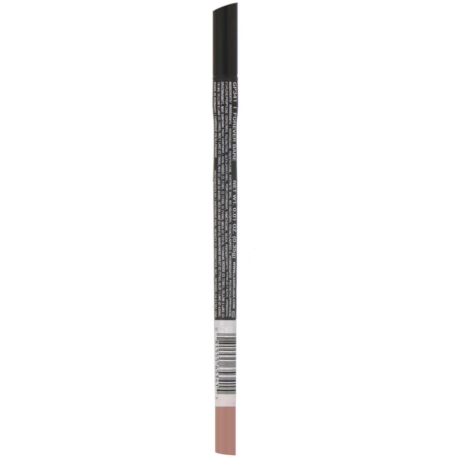 L.A. Girl, Delineador para lábios Ultimate Intense Stay Auto Lipliner, Forever Bare, 0,01 oz (0,35 g) - Imagem 2
