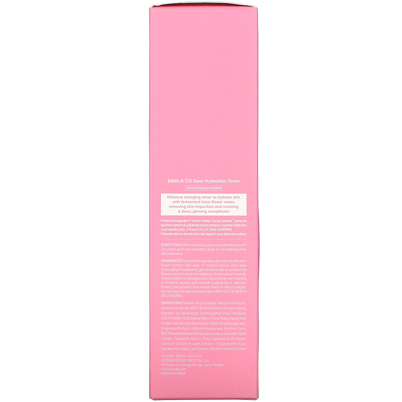 Banila Co., Dear Hydration Toner, 9.46 fl oz (280 ml) - Imagem 3