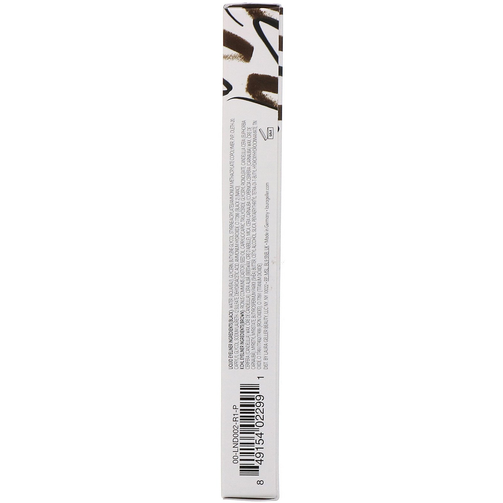 Laura Geller, Line-N-Define, delineador dimensional duplo, delineador líquido, preto/marrom, 2 ml - Imagem 3
