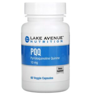 Lake Avenue Nutrition, PQQ (Pirroloquinolina Quinona), 10 mg, 60 Cápsulas Vegetais
