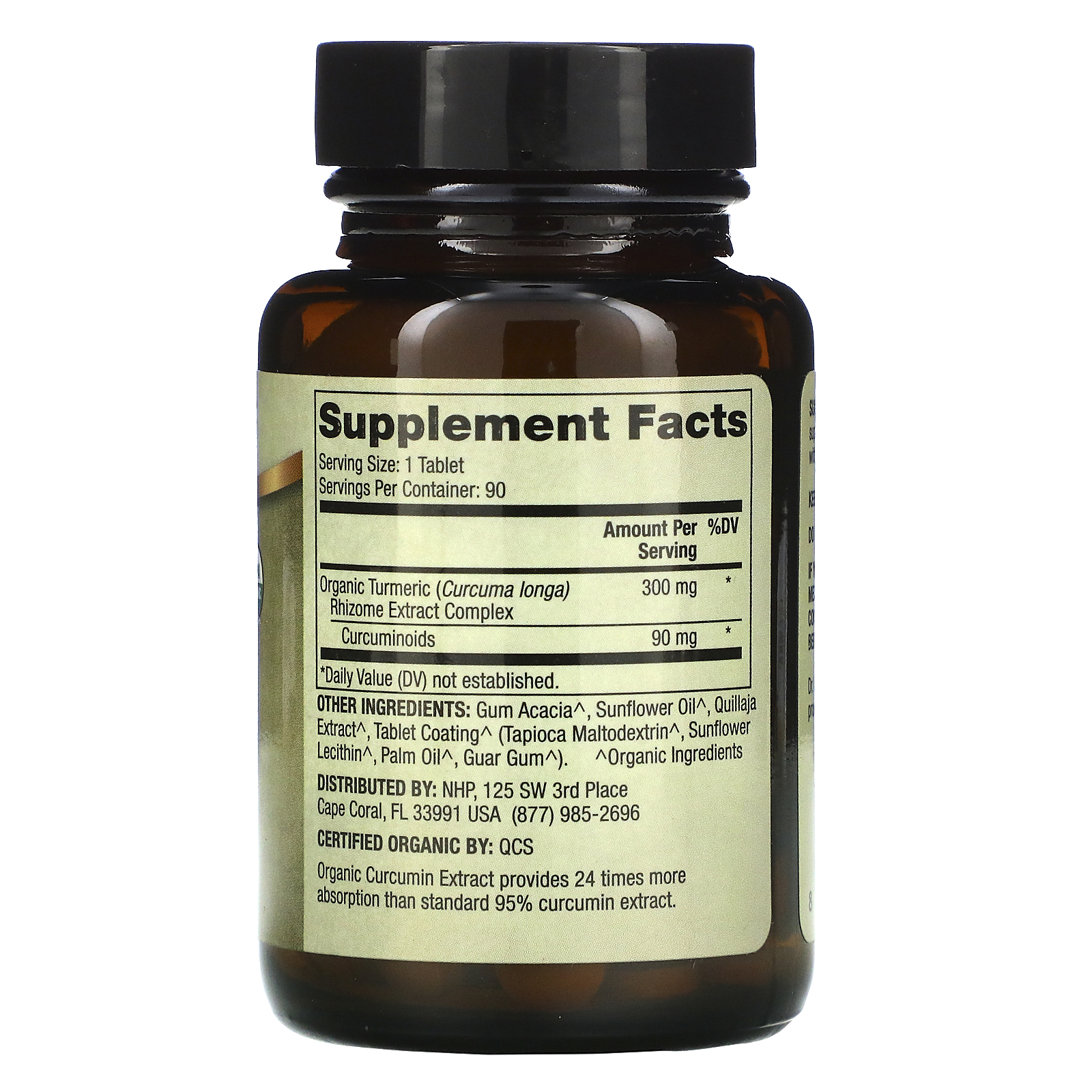 Dr. Mercola, Organic Curcumin Extract, 90 Tablets - Imagem 2