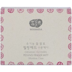 Whamisa, Organic Flowers, Moisture Care, Peeling Finger Mitt, 30 Mitts, 6.3 oz (180 g)