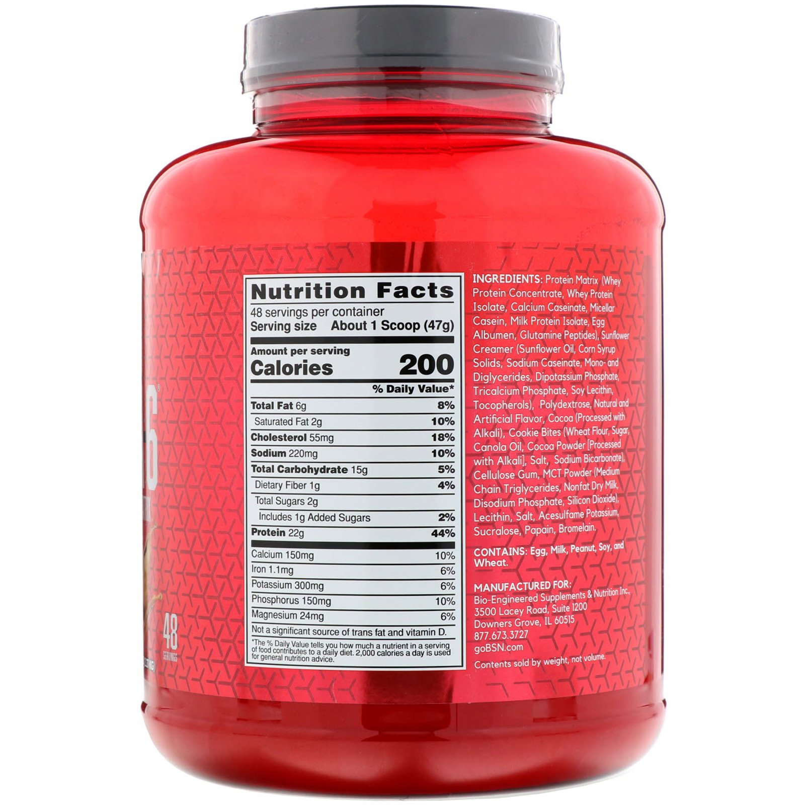 BSN, Syntha-6, Matriz de Proteínas Ultrapremium, Manteiga de Amendoim e Chocolate, 5,0 lb (2,27 kg) - Imagem 2