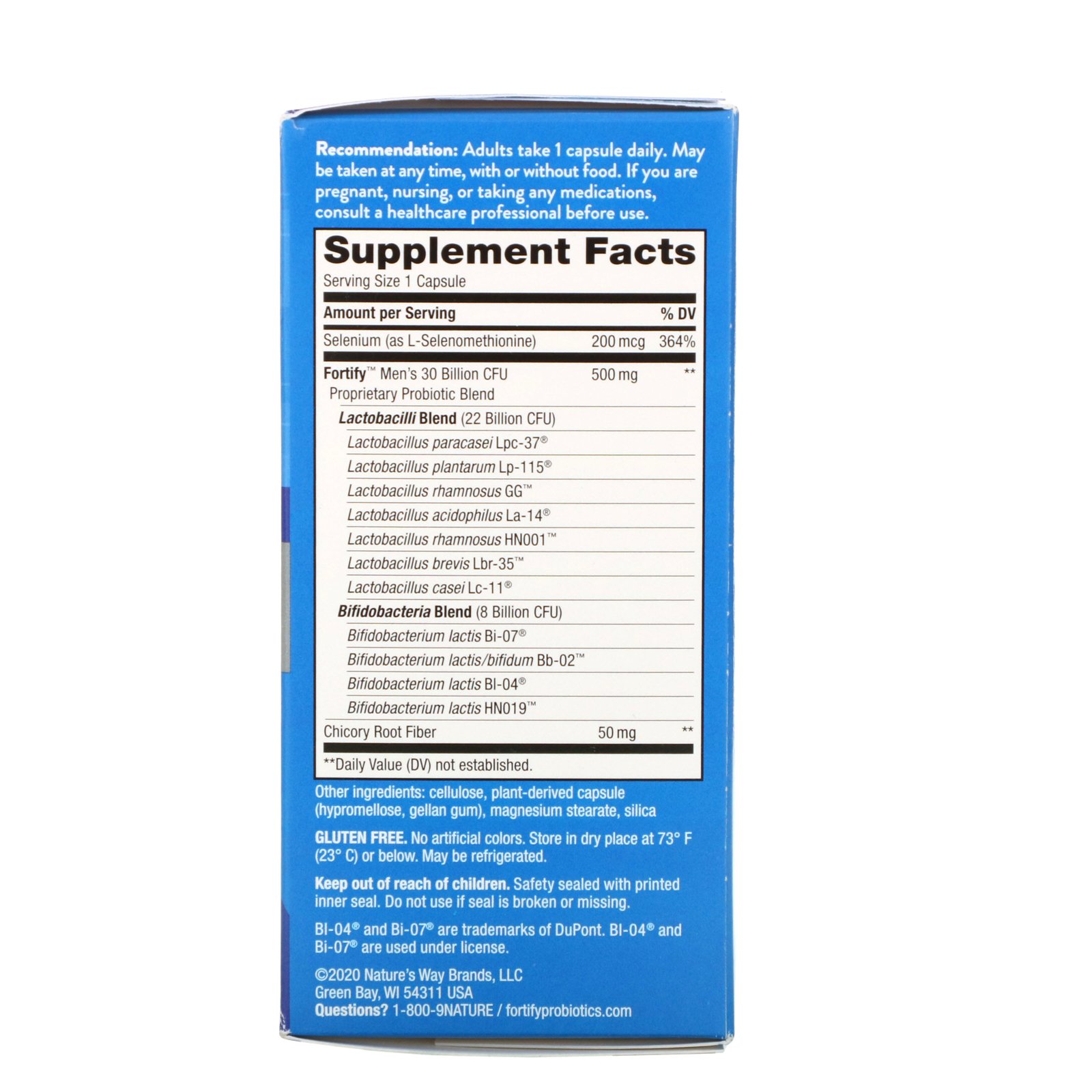 Nature's Way, Fortify Men's 30 Billion Probiotic, 30 Vegetarian Capsules - Imagem 2