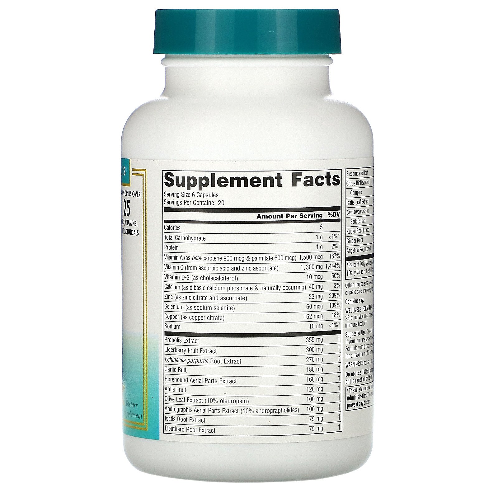 Source Naturals, Wellness Formula, 120 Cápsulas - Imagem 2